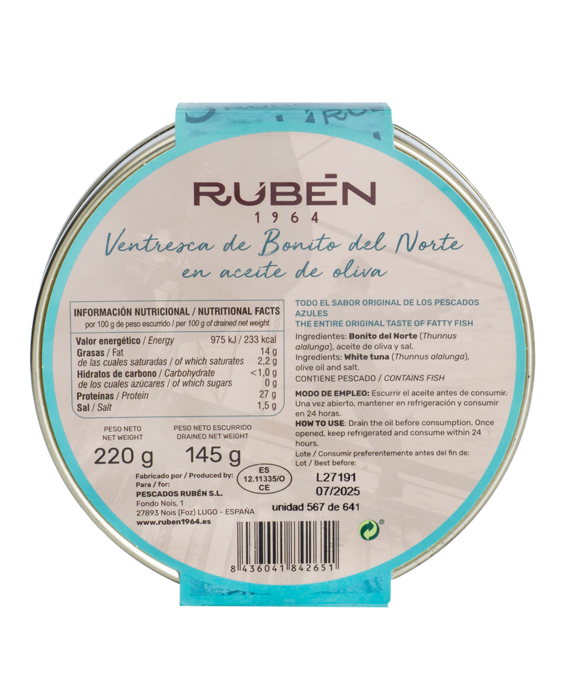 Ventresca "Bonito del Norte" in Olivenöl, 220 gr. Limitierte Auflage