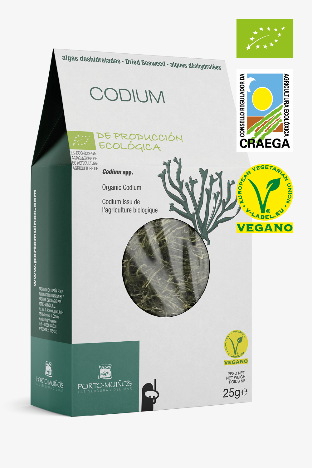 Bio getrocknete Algen. Codium. Etui 25 g