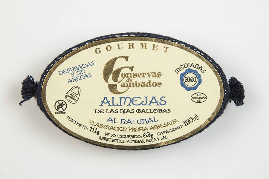 Galicische Venusmuscheln in eigenen Saft 20/30 Stk., 111 gr. Gourmet