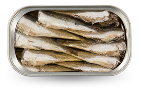 Kleine Sardinen in Olivenöl 16/22 Stk., 115 gr. Gourmet