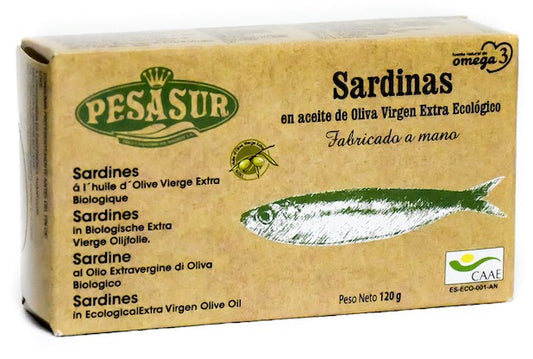 Sardinen in Bio EVOO 3-4 St., 120 gr.