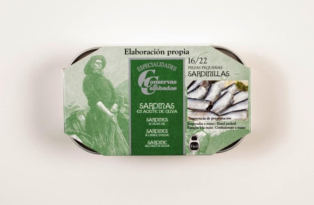 Kleine Sardinen in Olivenöl 16/22 Stk., 115 gr. Gourmet