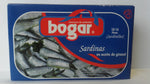 Kleine Sardinen in Sonnenblumenöl 10/14 Stk., 111 gr. Bogar